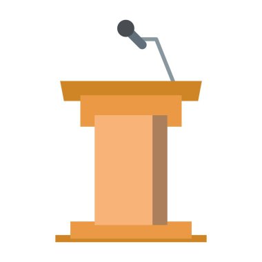 Podyum düz clipart vektör çizimi