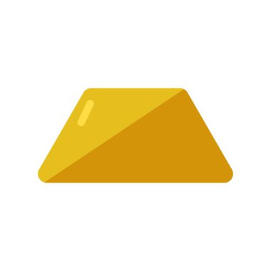 altın çubuk düz clipart vektör çizimi