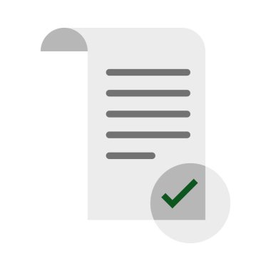 Fatura düz clipart vektör çizimi