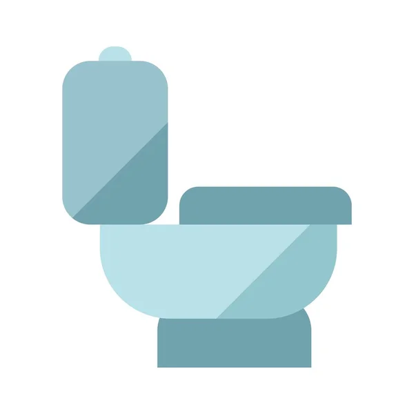 Toilet Flat Clipart Vector Illustration — Stock Vector