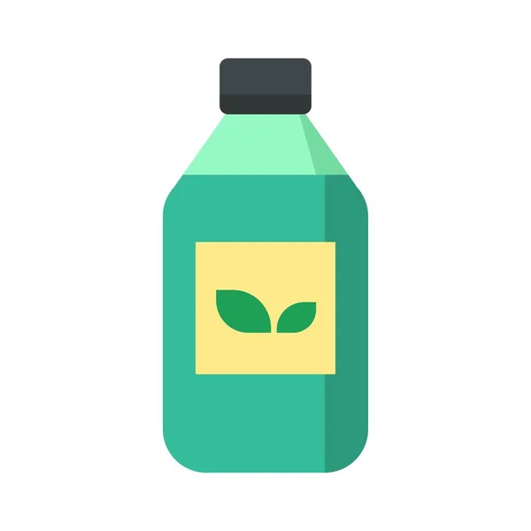Syrup Bottle Flat Clipart Vector Illustration — Stock Vector