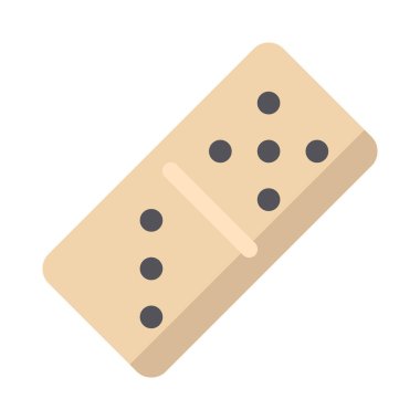 Domino düz clipart vektör çizimi