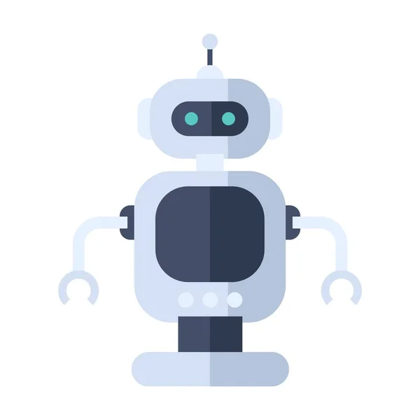 Robot Platte Clipart Vector Illustratie — Stockvector