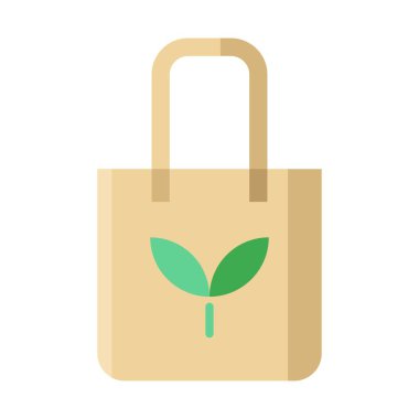 eko çanta düz clipart vektör çizimi