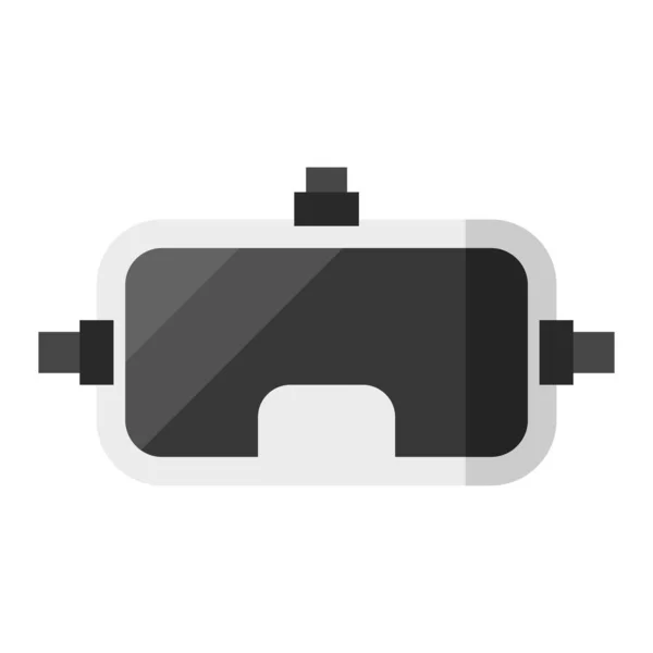 Occhiali Realtà Virtuale Piatto Clipart Vettoriale Illustrazione — Vettoriale Stock