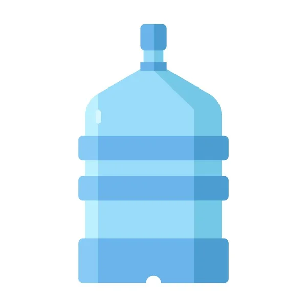 Botella Grande Agua Plana Clipart Vector Ilustración — Archivo Imágenes Vectoriales