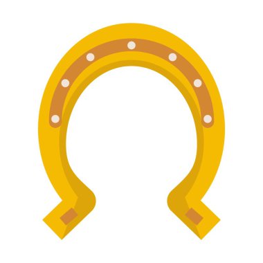 At nalı düz Clipart vektör çizimi