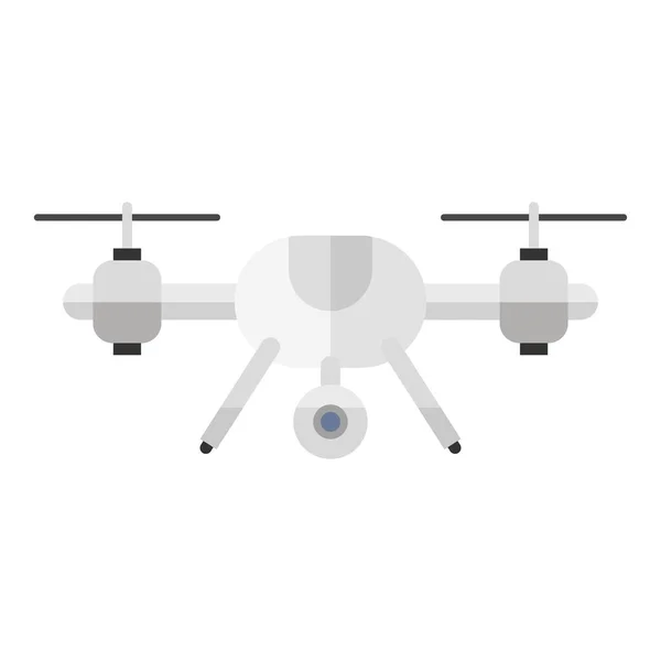 Drohne Flache Cliparts Vektor Illustration — Stockvektor