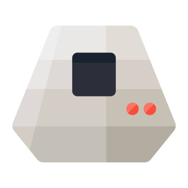 uzay kapsülü düz clipart vektör çizimi