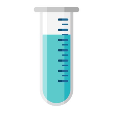test tüpü düz clipart vektör çizimi