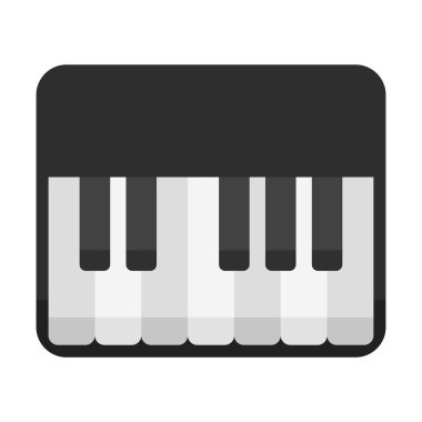 piyano düz clipart vektör çizimi