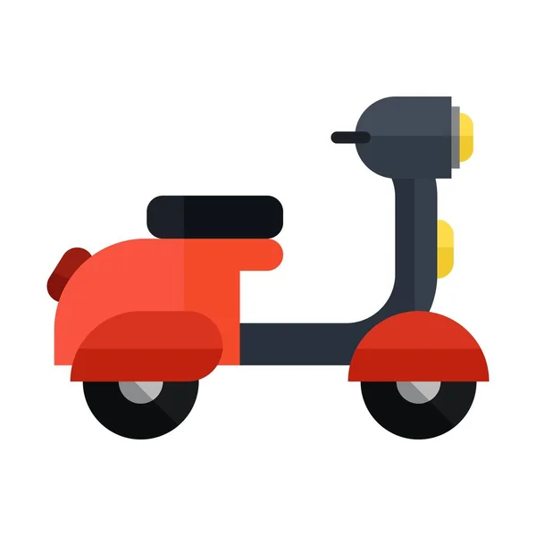 Мотоцикл Плоский Кліпарт Векторна Ілюстрація — стоковий вектор