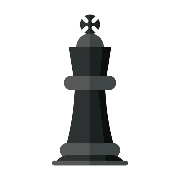 Schach König Flache Cliparts Vektor Illustration — Stockvektor