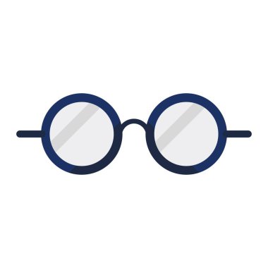 gözlük düz clipart vektör çizimi