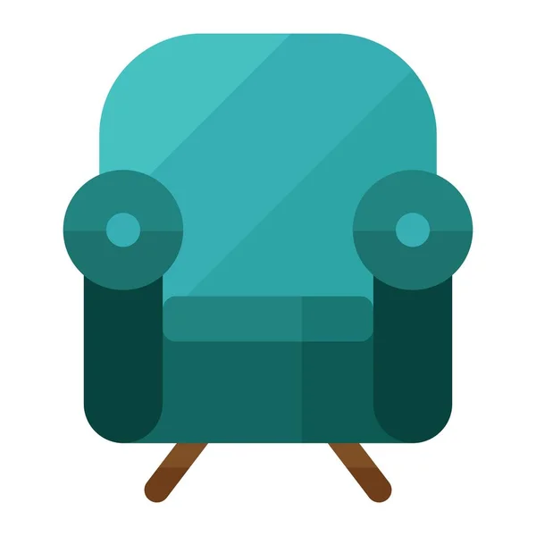 Sofa Stuhl Flache Cliparts Vektor Illustration — Stockvektor