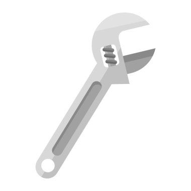 İngiliz anahtarı düz clipart vektör çizimi