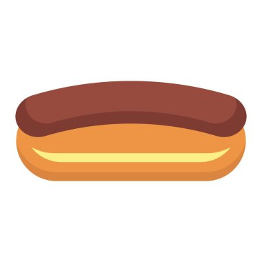 eklair düz clipart vektör çizimi