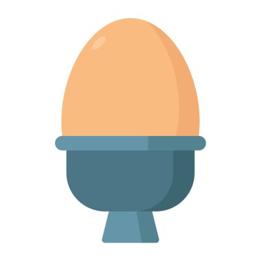 Yumurta kabı düz clipart vektör çizimi