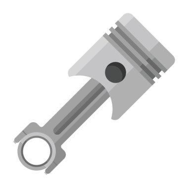 piston düz clipart vektör çizimi