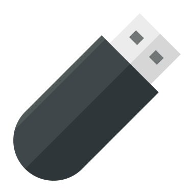 usb flash düz clipart vektör çizimi