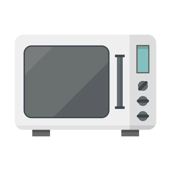 Microwave Flat Clipart Vector Illustration — Stock Vector