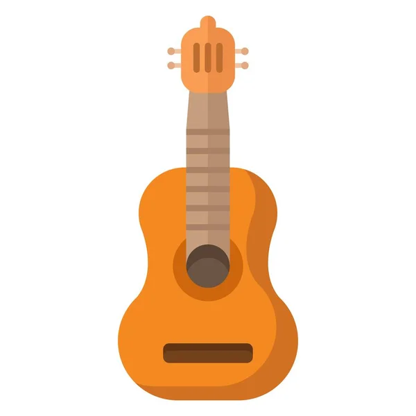Gitarre Flache Cliparts Vektor Illustration — Stockvektor