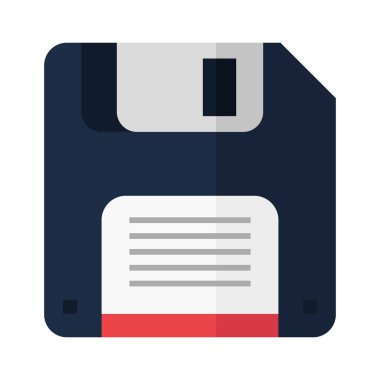 Disket düz Clipart vektör çizimi