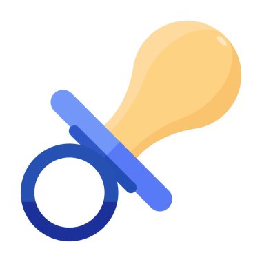 bebek kuklası düz clipart vektör çizimi