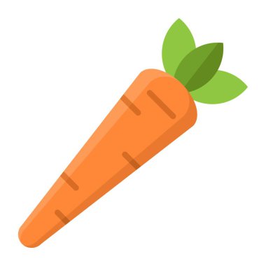Havuç düz clipart vektör çizimi