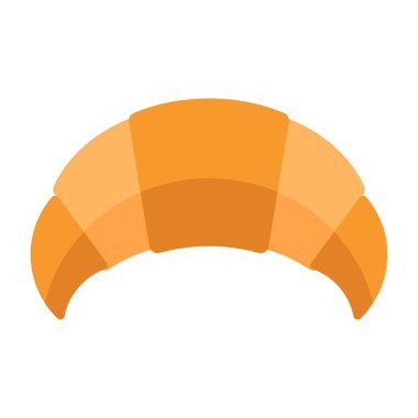 Kruvasan düz clipart vektör çizimi