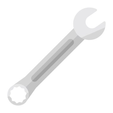 İngiliz anahtarı düz clipart vektör çizimi