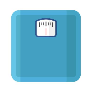 banyo ölçeği düz clipart vektör çizimi