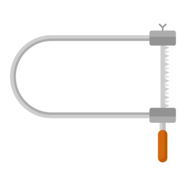 çelik işleme testeresi düz clipart vektör çizimi