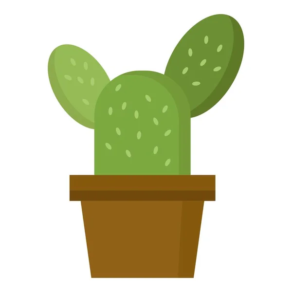 Cactus Maison Plante Plat Clipart Vecteur Illustration — Image vectorielle