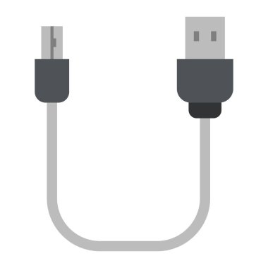 usb kablo klibi sanat vektörü illüstrasyonu