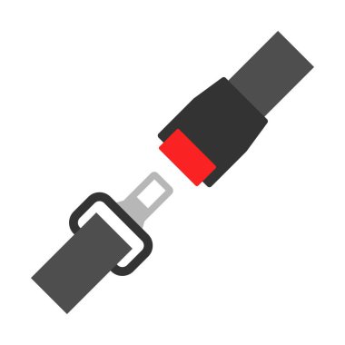 Emniyet kemeri klipsi sanat vektörü çizimi