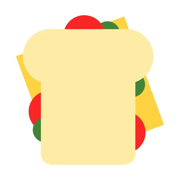 Sandwich Clip Art Vektor Illustration — Stockvektor