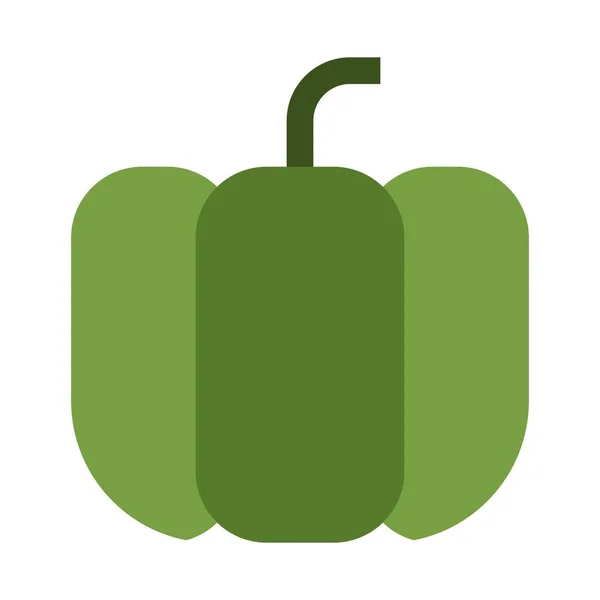 Green Pepper Clip Art Vector Illustration — Stock Vector