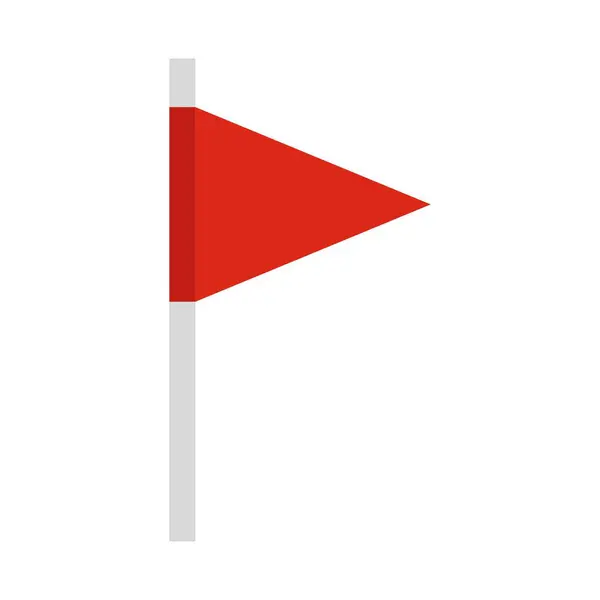 Dreieck Flagge Clip Art Vektor Illustration — Stockvektor
