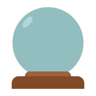 kristal küre klipsi sanat vektörü çizimi