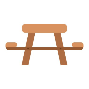 kamp tablosu klipsi sanat vektörü illüstrasyonu