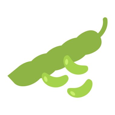 yeşil fasulye klipsi sanat vektörü illüstrasyonu