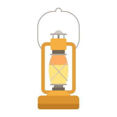 Retro yağ lambası klipsi sanat vektörü illüstrasyonu