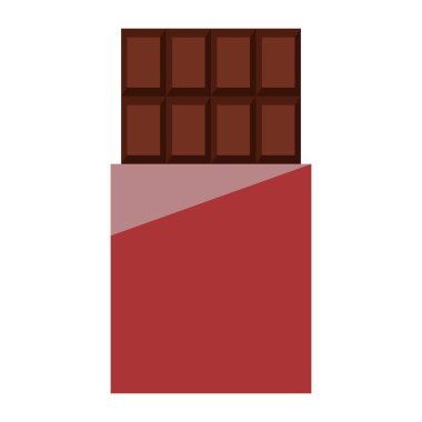 Çikolata klipsi sanat vektörü çizimi