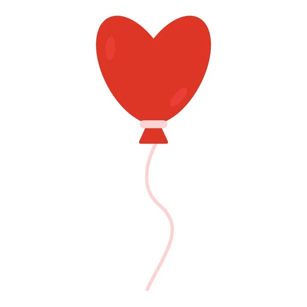 Heart Balloon Clip Art Vector Illustration — Stock Vector