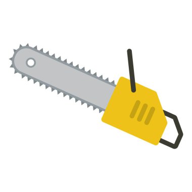 zincir testere klipsi sanat vektörü çizimi