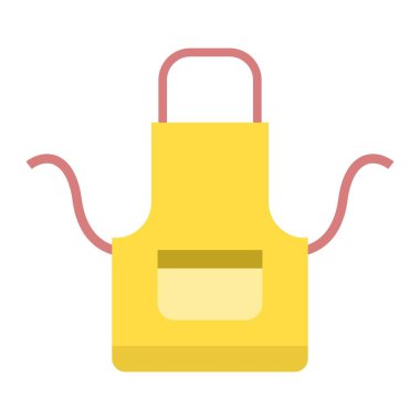 Mutfak önlüğü klipsi sanat vektörü çizimi