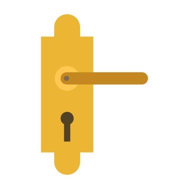 Kapı kolu klipsi sanat vektörü illüstrasyonu