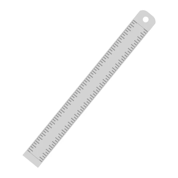 Metal Ruler Clip Art Vector Illustration — Stock Vector