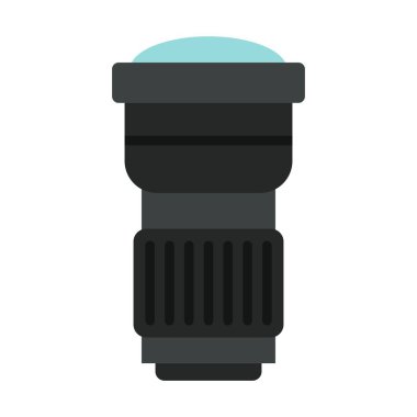 kamera lensi düz clipart vektör çizimi